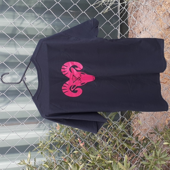 NWOT Satanic Ram Skull T-Shirt, Size XL (See Description) - Picture 1 of 8